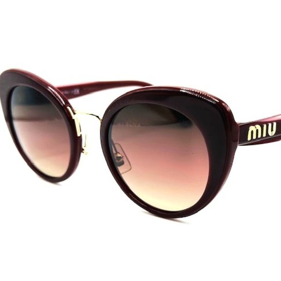 MIU MIU SMU06T 40Z-150 Bordeaux-Purple Black Gradient 53mm Sunglasses